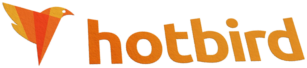 The Hotbird logo in colour