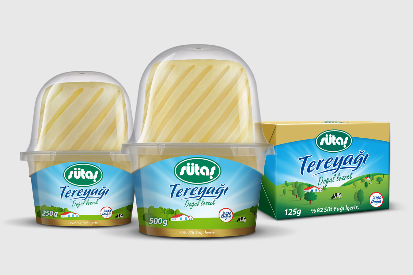 Sütaş butter packaging